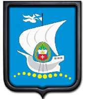 Герб Калининграда 35х43 см, печатный, темная рамка