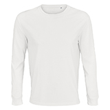 Футболка мужская PIONEER Long Sleeve,белый, S, 100% хлопок,175 г/м2
