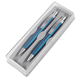 SUMO SET, набор в футляре:ручка шариковая и карандаш механический, бирюзовый/серебристый, металл/пластик