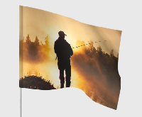 Флаг Рыбак 100х150 см