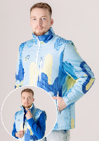 Куртка-жилет Фрост без капюшона унисекс, с полной запечаткой