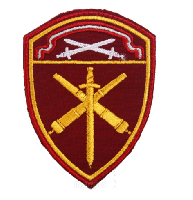 Шеврон артиллерийские воинские части Северо-Западного Ордена Красной Звезды округа войск Национальной гвардии, Росгвардии РФ, 7,5х10 см