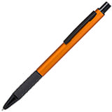 CACTUS, ручка шариковая, оранжевый/черный, алюминий, прорезиненный грип