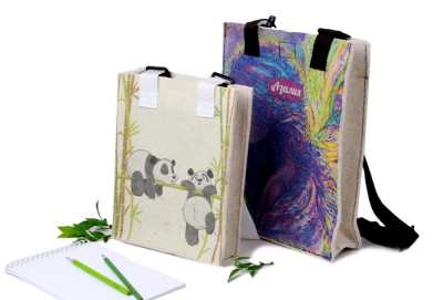 Рюкзак из войлока взрослый с полной запечаткой