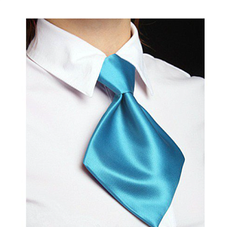 Галстук Аура на резинке женский, однотонный