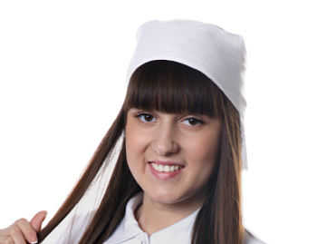 Бандана из бязи квадратная 60х60 см, однотонная