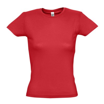 Футболка &quot;Miss&quot;, красный_2XL, 100% х/б, 150 г/м2