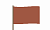 Коричневый сигнальный флаг 15х22 см.