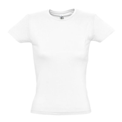 Футболка &quot;Miss&quot;, белый_2XL, 100% х/б, 150 г/м2