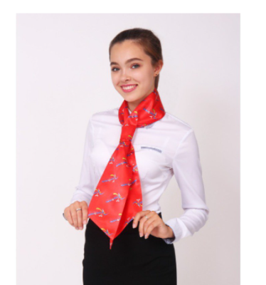 Галстук Лира женский с полной запечаткой